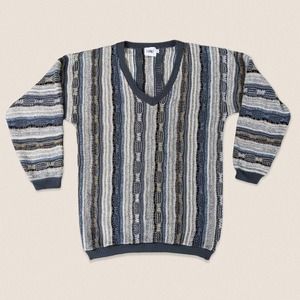 Vintage 90s Grandpa Sweater Coogiesque | grade A jeans‎ | 1 XL TALL